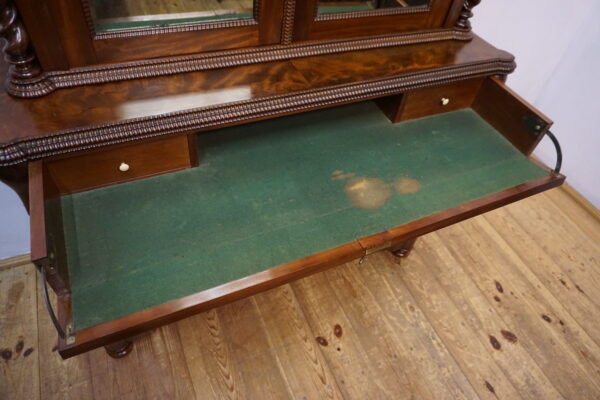 STARY SEKRETARZYK Z NADSTAWKĄ BIEDERMEIER MAHOŃ 1850r TOALETKA