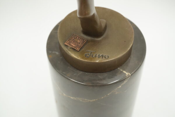 NOWOCZESNA FIGURA Z BRĄZU TANCERKA MODERNISTYCZNA