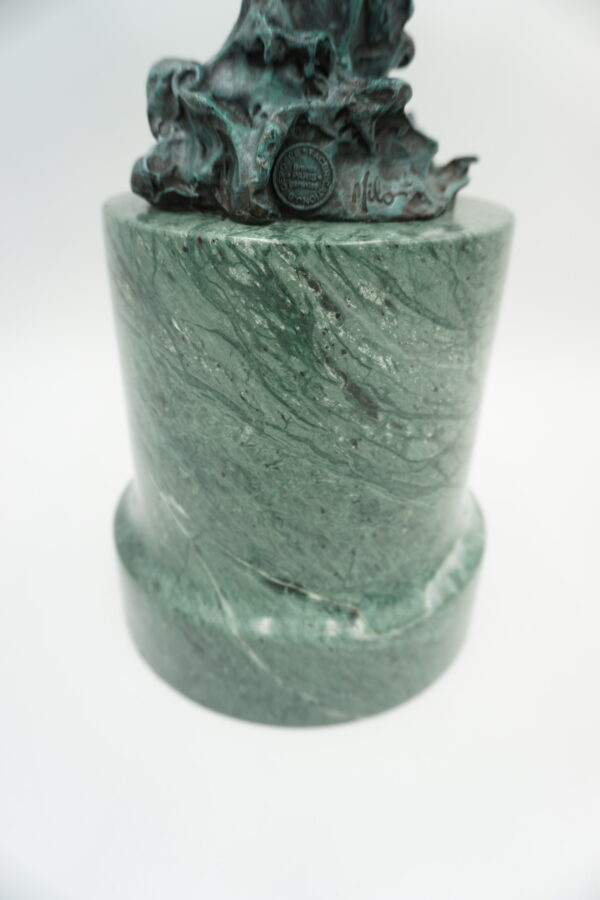 FIGURA Z BRĄZU ORZEŁ Z ROZŁOŻONYMI SKRZYDŁAMI