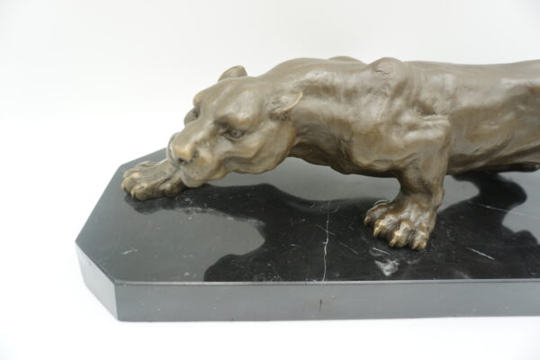 DUŻA FIGURA Z BRĄZU TYGRYS PANTERA