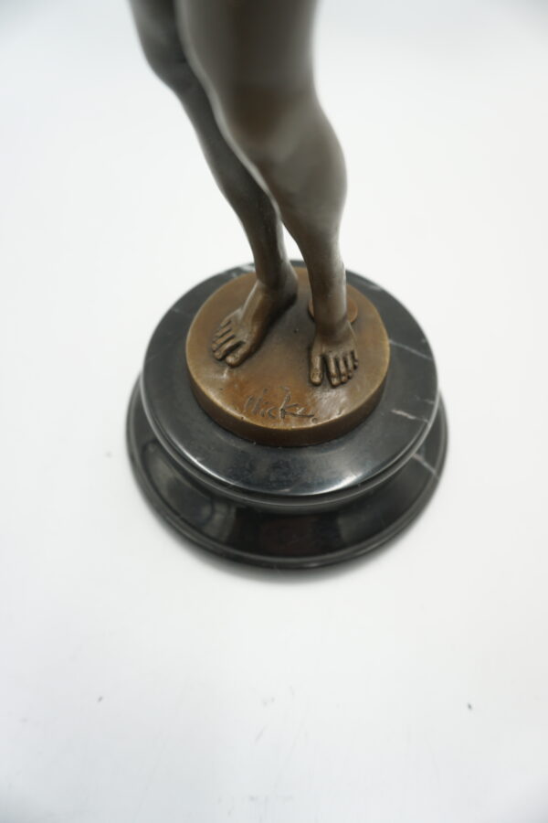 FIGURA Z BRĄZU AKT MĘSKI NAGI MĘŻCZYZNA