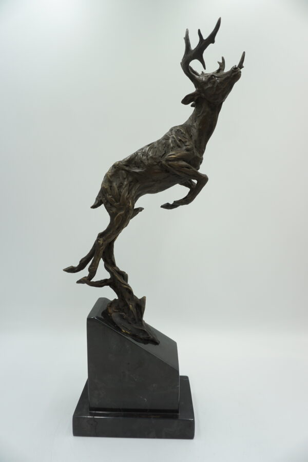 FIGURA Z BRĄZU JELEŃ PREZENT DLA MYŚLIWEGO
