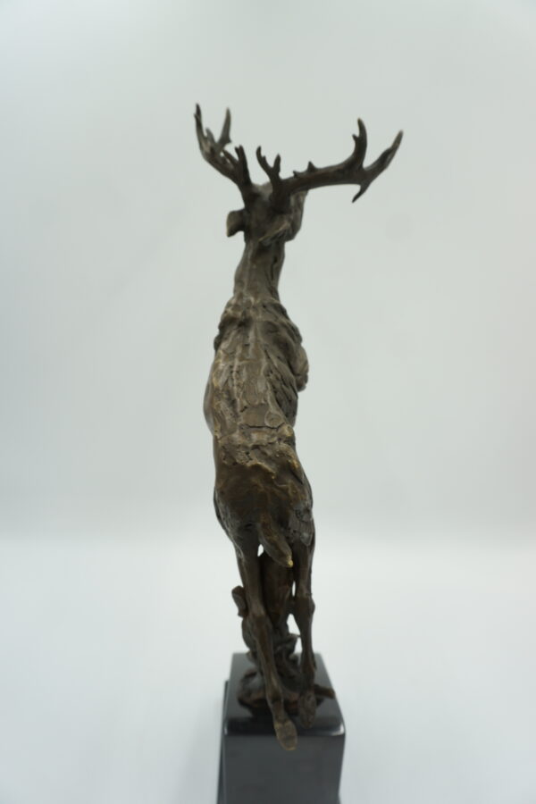 FIGURA Z BRĄZU JELEŃ PREZENT DLA MYŚLIWEGO