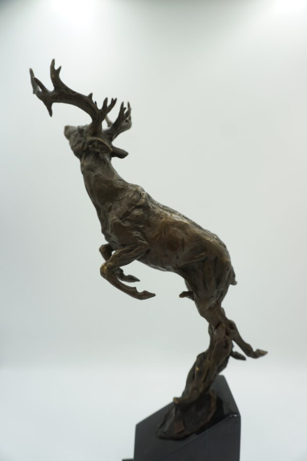 FIGURA Z BRĄZU JELEŃ PREZENT DLA MYŚLIWEGO