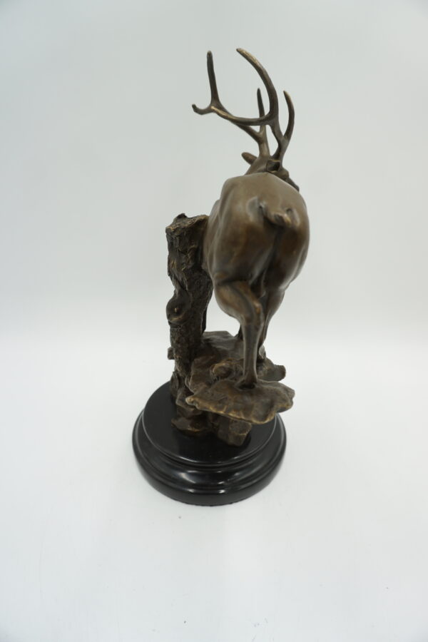 FIGURA Z BRĄZU JELEŃ PREZENT DLA MYŚLIWEGO