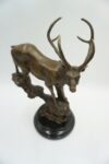 FIGURA Z BRĄZU JELEŃ PREZENT DLA MYŚLIWEGO
