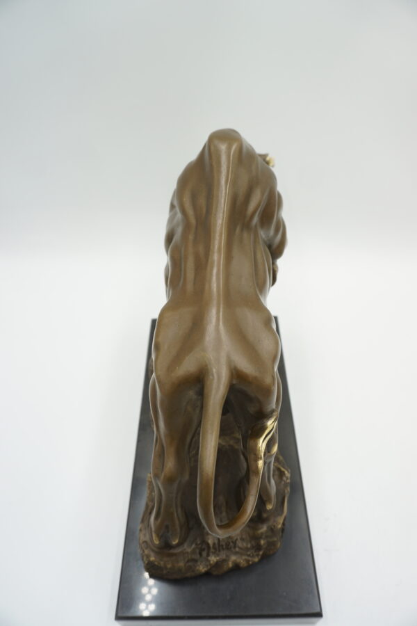 FIGURA Z BRĄZU BYK SIŁA GIEŁDA HOSSA ZŁOTE ROGI