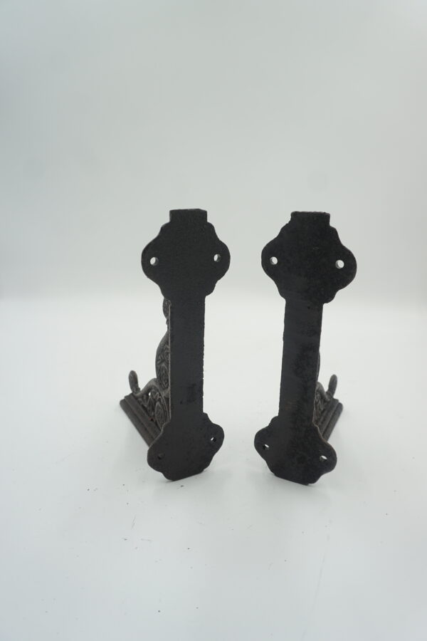 PARA ŻELIWNYCH WSPORNIKÓW UCHWYTÓW POD PÓŁKĘ DEKORACJA WIESZAK