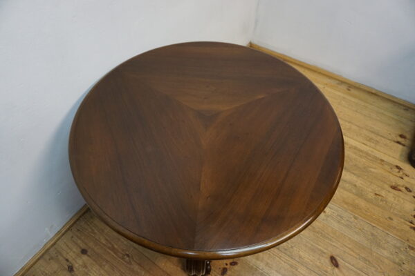 OKRĄGŁY STÓŁ GABINETOWY NA LWICH ŁAPACH LATA 20ste