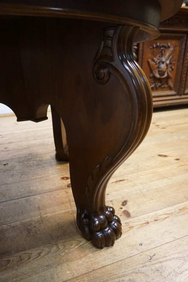 OKRĄGŁY STÓŁ GABINETOWY NA LWICH ŁAPACH LATA 20ste