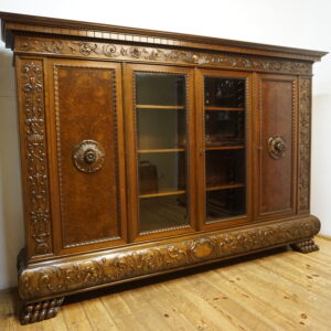 DOSTOJNA 4 DRZWIOWA BIBLIOTEKA NA LWICH ŁAPACH LATA 20ste