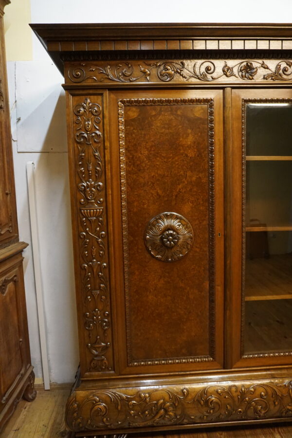 DOSTOJNA 4 DRZWIOWA BIBLIOTEKA NA LWICH ŁAPACH LATA 20ste