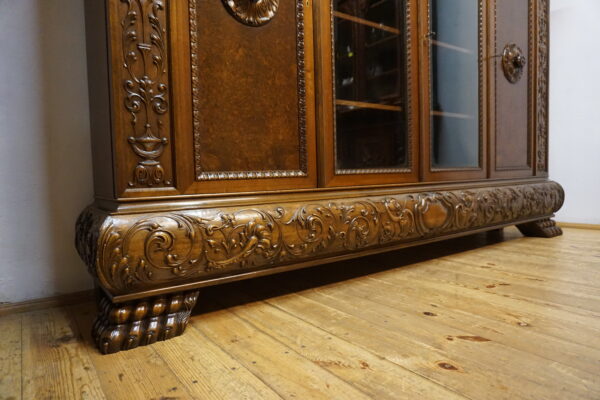 DOSTOJNA 4 DRZWIOWA BIBLIOTEKA NA LWICH ŁAPACH LATA 20ste