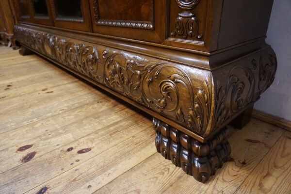 DOSTOJNA 4 DRZWIOWA BIBLIOTEKA NA LWICH ŁAPACH LATA 20ste