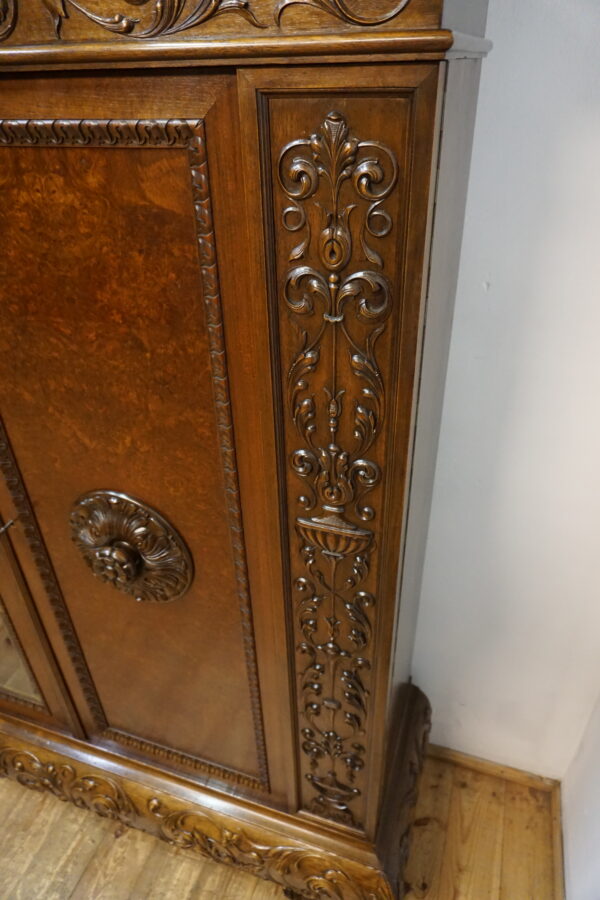 DOSTOJNA 4 DRZWIOWA BIBLIOTEKA NA LWICH ŁAPACH LATA 20ste