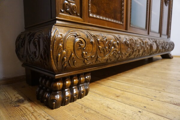 DOSTOJNA 4 DRZWIOWA BIBLIOTEKA NA LWICH ŁAPACH LATA 20ste