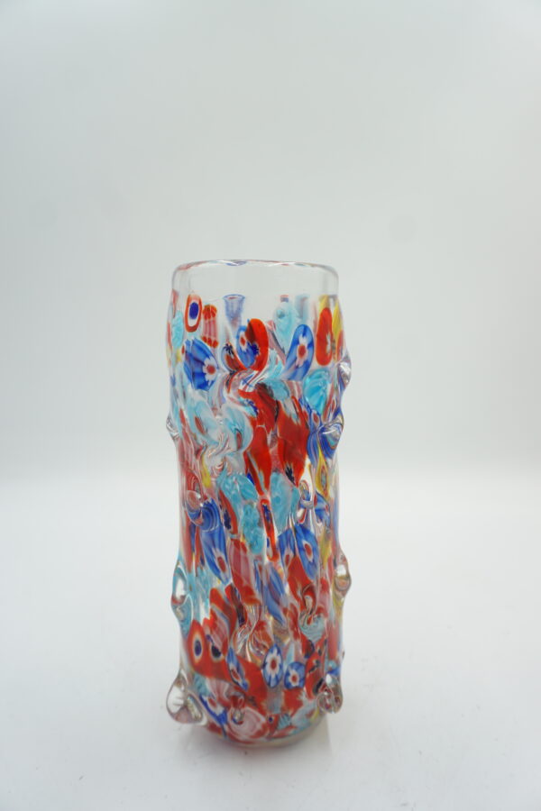 SZKŁO MURANO STYL PIĘKNY KOLOROWY WAZON
