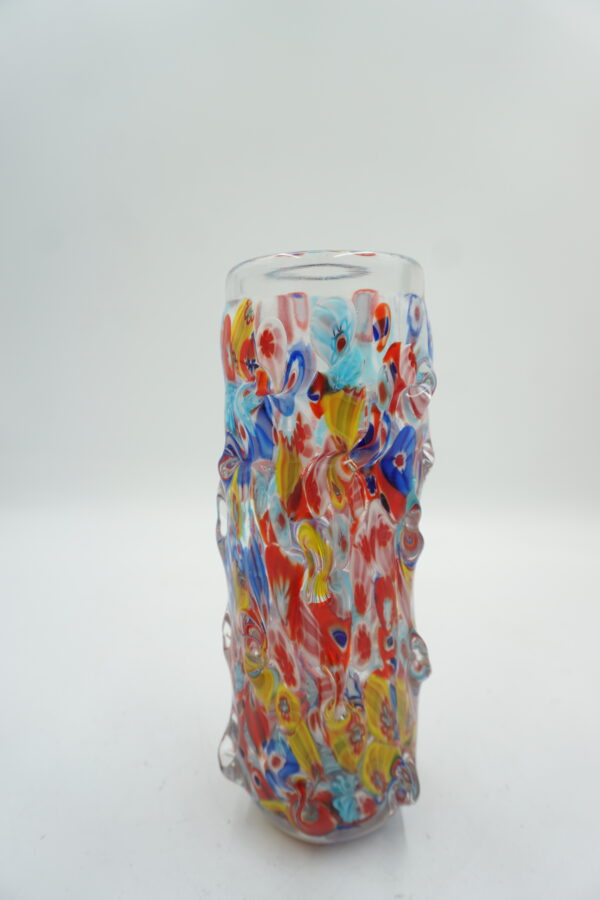 SZKŁO MURANO STYL PIĘKNY KOLOROWY WAZON