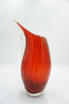 SZKŁO MURANO STYL PIĘKNY CZERWONY WAZON
