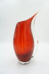 SZKŁO MURANO STYL PIĘKNY CZERWONY WAZON