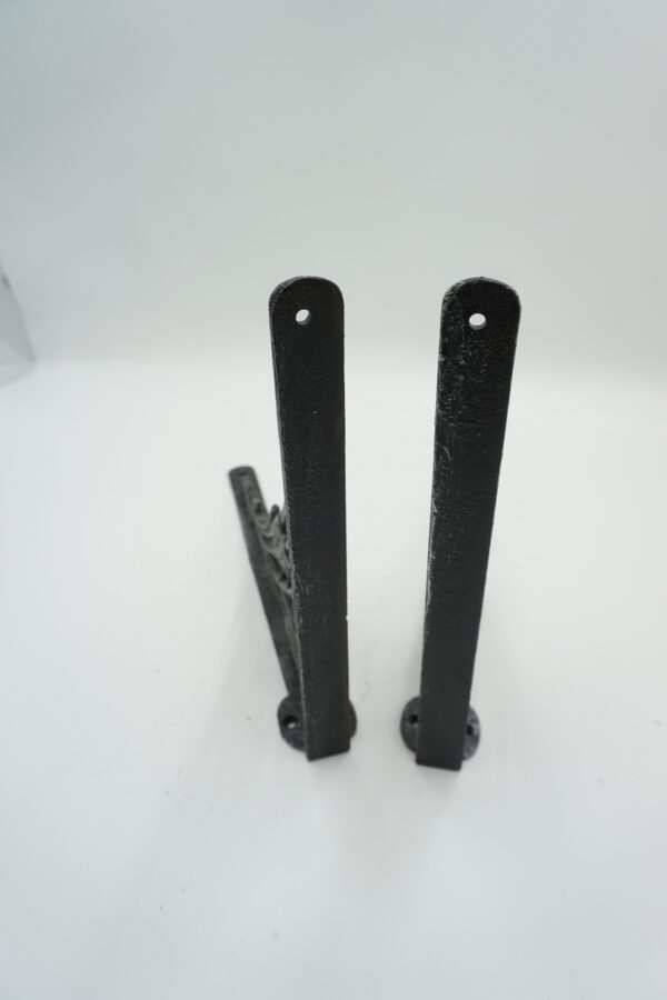 PARA ŻELIWNYCH WSPORNIKÓW UCHWYTÓW POD PÓŁKĘ DEKORACJA WIESZAK