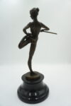 FIGURA Z BRĄZU ZMYSŁOWA TANCERKA BALETNICA