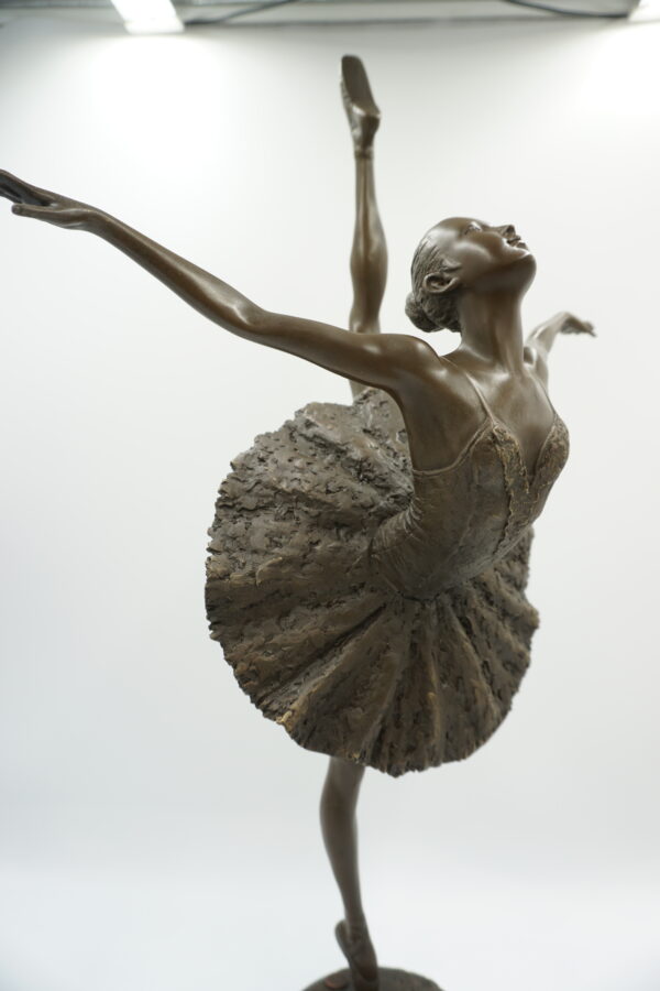 DUŻA FIGURA Z BRĄZU BALERINA TANCERKA BALETNICA 67cm