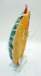 SZKŁO MURANO, FIGURKA DUŻA RYBA NA OGONIE