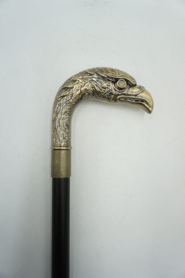 LASKA SPACEROWA STYLOWA RĄCZKA ZŁOTA GŁOWA ORŁA