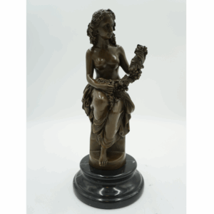FIGURA Z BRĄZU KOBIETA Z WINOGRONEM