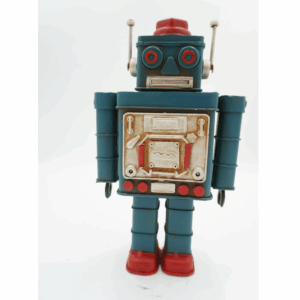 METALOWY MODEL ZABAWKA ROBOT