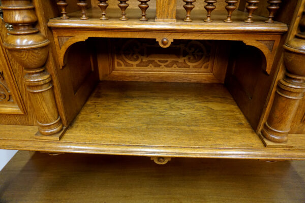 STARY NIESPOTYKANY DOSTOJNY KREDENS EKLEKTYCZNY JASNY DĄB ponad 120lat