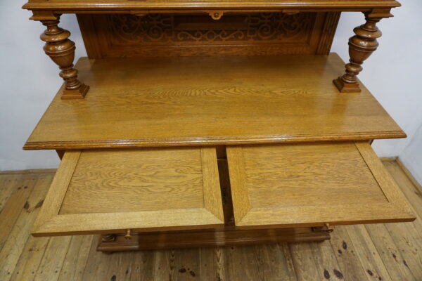 STARY NIESPOTYKANY DOSTOJNY KREDENS EKLEKTYCZNY JASNY DĄB ponad 120lat