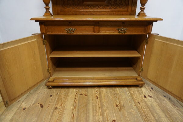 STARY NIESPOTYKANY DOSTOJNY KREDENS EKLEKTYCZNY JASNY DĄB ponad 120lat