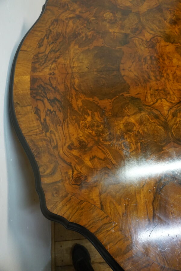 STARY ORYGINAŁ STÓŁ GABINETOWY LUDWIK ROKOKO CZECZOT NA BLACIE GIĘTE NOGI