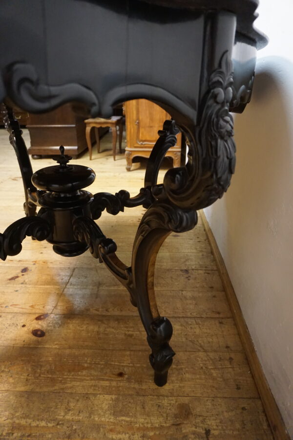 STARY ORYGINAŁ STÓŁ GABINETOWY LUDWIK ROKOKO CZECZOT NA BLACIE GIĘTE NOGI