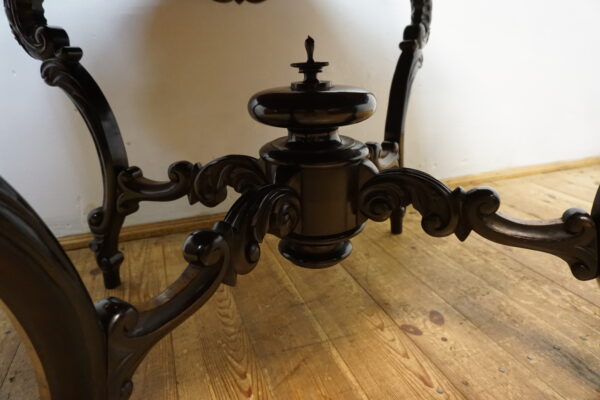 STARY ORYGINAŁ STÓŁ GABINETOWY LUDWIK ROKOKO CZECZOT NA BLACIE GIĘTE NOGI