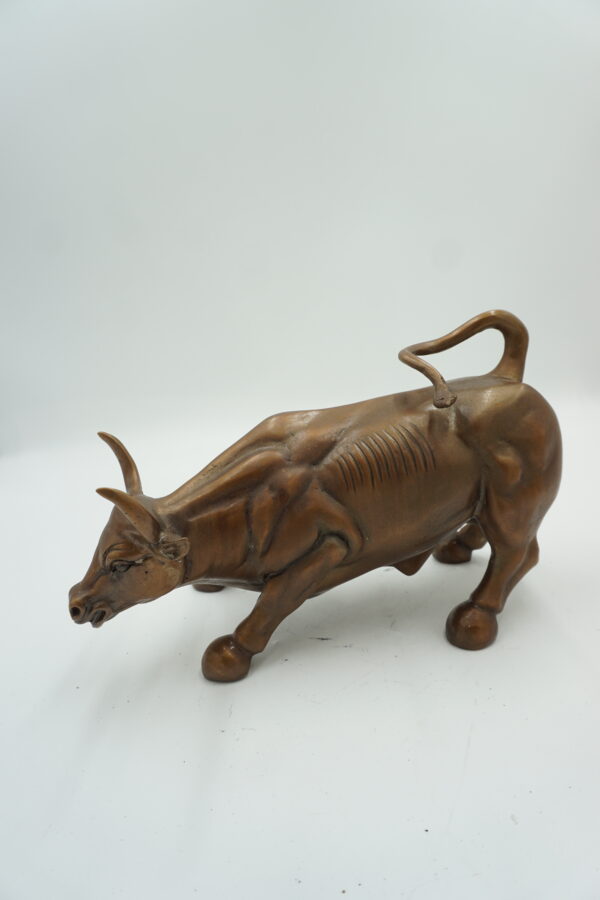 FIGURA Z BRĄZU BYK SIŁA GIEŁDA HOSSA