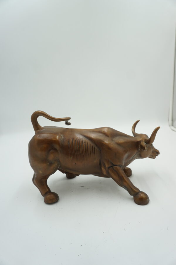 FIGURA Z BRĄZU BYK SIŁA GIEŁDA HOSSA