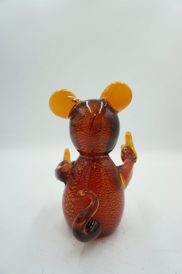 SZKŁO W STYLU MURANO FIGURA MYSZ MYSZKA