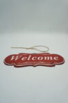 BLASZANY SZYLD - TABLICZKA "WELCOME" 12,5X32 cm.