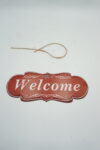 BLASZANY SZYLD - TABLICZKA "WELCOME" 12,5X32 cm.