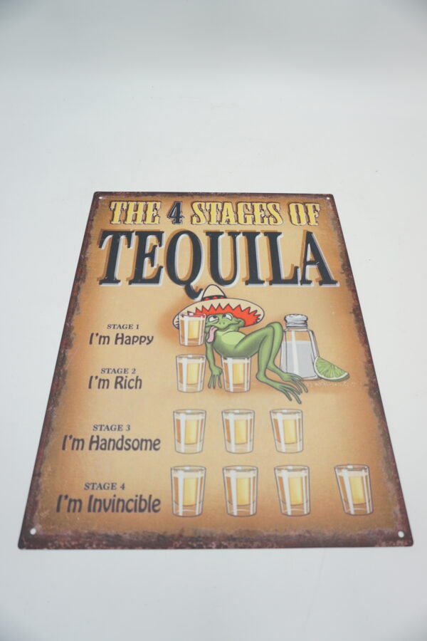 BLASZANY SZYLD - TABLICZKA "TEQUILA" 33X25 cm