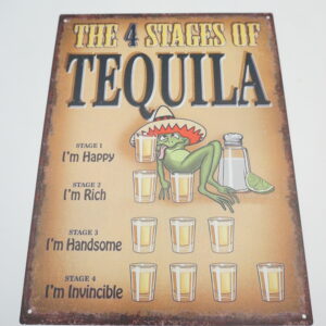 BLASZANY SZYLD - TABLICZKA "TEQUILA" 33X25 cm