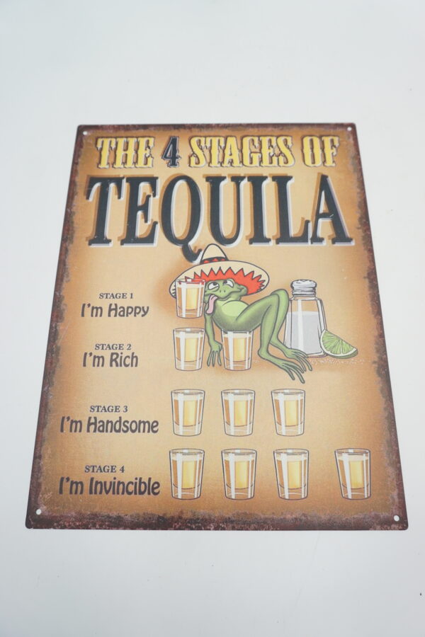BLASZANY SZYLD - TABLICZKA "TEQUILA" 33X25 cm