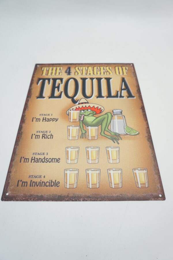 BLASZANY SZYLD - TABLICZKA "TEQUILA" 33X25 cm