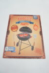 BLASZANY SZYLD - TABLICZKA "BARBECUE PARTY" 33X25 cm.
