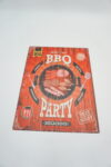 BLASZANY SZYLD - TABLICZKA "BBQ PARTY" 33X25 cm.