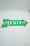 BLASZANY SZYLD - TABLICZKA "EXIT" 19X50 cm.