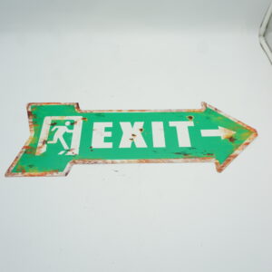 BLASZANY SZYLD - TABLICZKA "EXIT" 19X50 cm.